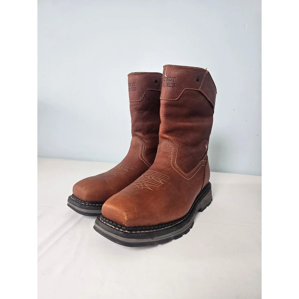 Cody James Composite Toe Work Boots Mens 10.5 EE Brown Primaloft Waterproof